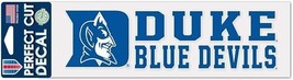 NCAA Duke Blue Devils Cut Decals Logo on 3&quot;x10&quot; by WinCraft - £8.78 GBP