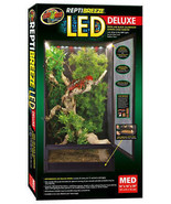 Zoo Med ReptiBreeze LED Deluxe Open Air Aluminium Screen Habitat with To... - £125.56 GBP+