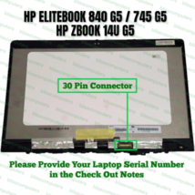 L18313-001 HP EliteBook 840 G5 FHD LCD Display Touch Screen Assembly 30 Pin - £88.85 GBP