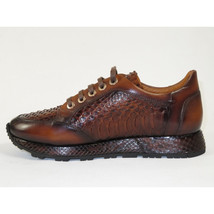 Men's GENIO Turkey Genuine Python Snake Leather Shoes 120197327 Brown image 4