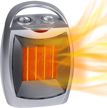 Portable Electric Space Heater 1500W/750W Personal Room Heater with Thermostat,  - £28.77 GBP