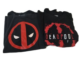 Lot of 2 Black Deadpool Tshirts Adult Medium - £10.24 GBP