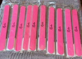 10 Revlon Designer Double Sided Nail File Neon Yellow/Pink (K20) - £21.24 GBP