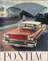 1958 Pontiac Vintage Print Ad A Bold New Car For A Bold New Generation - £11.50 GBP
