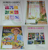 Vintage Gargening Magazines Lot Of 4 Issues of Flower &amp; Garden 1995 - £7.89 GBP