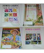 Vintage Gargening Magazines Lot Of 4 Issues of Flower &amp; Garden 1995 - $186.20 MXN