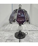 New York Giants NFL 3 Way Touch Lamp 18” Tall 6 Glass Panels VIDEO 34&quot; R... - $1,154.94 MXN