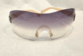 CHANEL Biege Framed Vintage Glasses with Purple Gradient Lens - Size 120 - £213.51 GBP