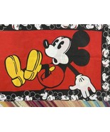2 Vintage Mickey Mouse Pillow Case Double Sided Disney Character All Ove... - £31.06 GBP