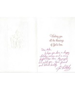 Joe Felitsky Signed Handwritten Christmas Card Pitt Panthers QB - £38.91 GBP