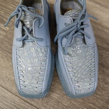 Miralto Shoes Boy&#39;s Sky blue Faux Alligator Lace-Up Dress Size 7.5 K9117... - £30.94 GBP
