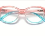 Reading Glasses ~ Two Tone ROSE/TEAL ~ Plastic Frames ~ +2.00 Strength - £18.64 GBP