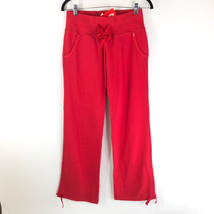 TYR Red Line Womens Sweatpants Drawstring Pockets Cotton Red S - £10.06 GBP