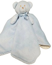 Blankets &amp; Beyond Blue Teddy Bear Plush Lovey Security Cuddle baby boy t... - £12.17 GBP