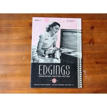 American Thread Company Edgings Crochet Knitted Tatted Book No 7  Circa 1950s - £12.42 GBP