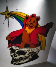 Grateful Dead Vintage Original 1992 Car Window Decal Sticker Wizard Bear Skull - £16.34 GBP