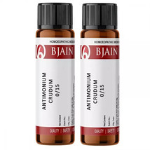 BJain Antimonium Crudum LM Potency 0/15 (6gm) Pack of 2 - $12.35