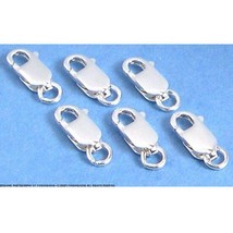 6 Sterling Silver Lobster Claw Clasps Bracelet Parts - £13.68 GBP