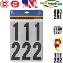Complete 3&quot; Reflective Mailbox Number Set - Durable, Self-Adhesive, Blac... - $10.34