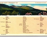 Busy Person Correspondence Card Landscape View UNP Unused Linen Postcard... - $1.93