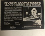 1979 Riviera Downriggers Print Ad Marine and Tackle pa5 - $5.93