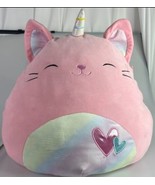 Squishmallow Sabrina the Pink Caticorn Valentine’s Day 2021 super soft p... - $14.03