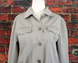 Vintage Bill Blass Jeanswear Women&#39;s Lightweight Cotton Twill Jacket S S... - £12.04 GBP