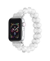 Aurora White Faux Pearl Band for Apple Watch Series 1 2 3 4 5 6 &amp; Se – S... - £14.38 GBP