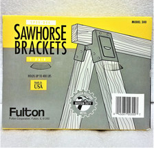 Fulton Spee-Dee Metal Sawhorse Brackets Model #300 - 1 Pair - Holds 400l... - $12.99