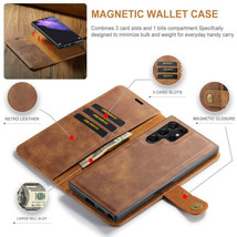 For Samsung Galaxy S21 S22 S23 S24 ultra plus Leather Wallet Flip Magnet... - $59.95