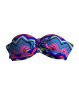 Victoria&#39;s Secret PINK Purple Chevron Strapless/Halter Padded Bikini Top... - $18.80