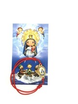 Virgen Caridad Del cobre Kids Newborn Bracelet Red Cord Pulsera Roja Cro... - $186.17 MXN