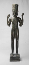 Vishnu Statue - Antik Thai Stil Stehend Bronze 94cm/96.5cm - $2,519.59