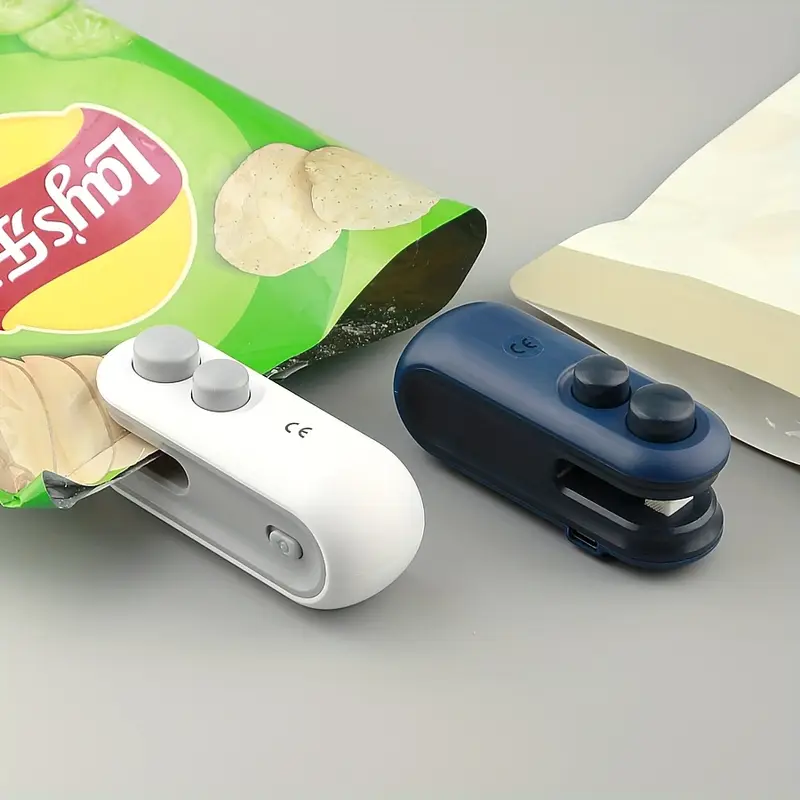 1pc Snack Packaging Bag Sealer with Built-In Magnetic USB Rechargeable B... - $9.99