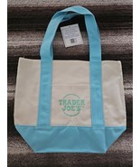 Trader Joe&#39;s NEW  RARE Embroidered  PASTEL MINI CANVAS REUSABLE 1 TOTE BAG  - $34.64