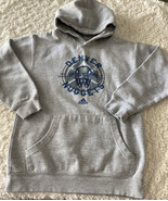 Adidas Denver Nuggets Basketball Boys Gray Blue Long Sleeve Hoodie Small 8 - $283.00 MXN