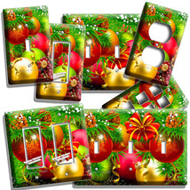CHRISTMAS TREE BALL ORNAMENTS LIGHT SWITCH OUTLET WALL PLATE HOME NEW RO... - £12.89 GBP+
