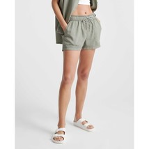 Quince Womens Vintage Wash Tencel Utility Short Pockets Pull On Olive Green S - £15.33 GBP