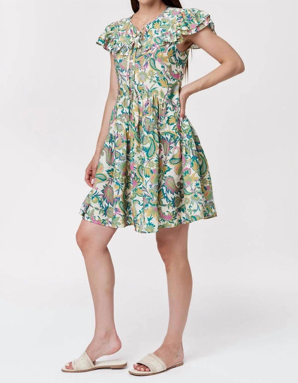 Another Love Naima Paisley Garden Dress Sage - $66.00