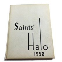 St Charles High School Yearbook 1958 Illinois IL Saints Halo Sports Activity Vtg - £11.22 GBP