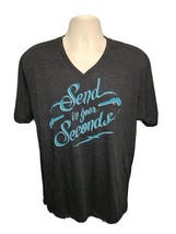 Send in Your Seconds Adult Gray XL TShirt - £16.46 GBP