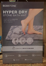 Ecostone Diatomite Non-Slip Hyper Dry Absorbent Natural Bathroom Bathmat... - $49.49