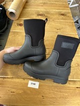 Women&#39;s UGG DROPLET MID Waterproof Slip On Rain Boots - Size 6 - Black - £77.19 GBP