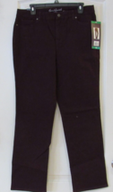 Gloria Vanderbilt RAIL STRAIGHT Jeans Plum Wine Women&#39;s Sz 12 NWT - $365.67 MXN