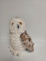 Wild Republic Snowy White Brown Owl 12&quot; Plush Soft Stuffed Animal Toy - £11.83 GBP
