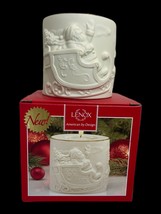 Lenox Holiday Candle Holder Santa's Radiant Light Ornamental Votive Tealight - $24.55