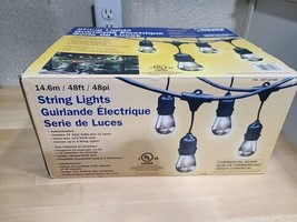 Feit Electric Commercial 48ft 11W Indoor Outdoor Weatherproof 24 String Lights - £41.89 GBP