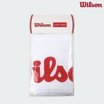 Wilson Court Towel Badminton Tennis Sports Cotton 75x50cm White Red WRZ5... - $42.90