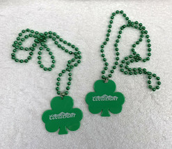 2 Coors Light Beer St Patty&#39;s Day Beaded Necklaces Mardi Gras Plastic Sh... - £13.41 GBP