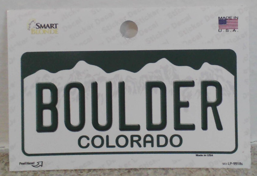 Boulder Colorado - 3&quot;  Decal Sticker - $7.50